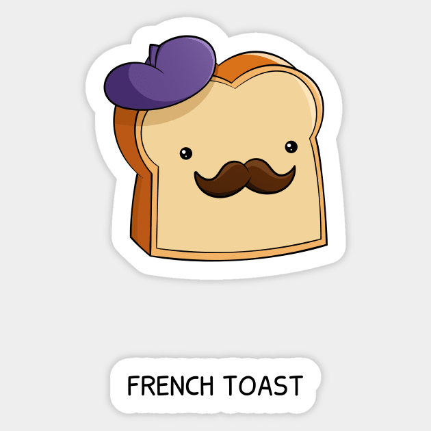 French Toast Sticker by Punderful Comics